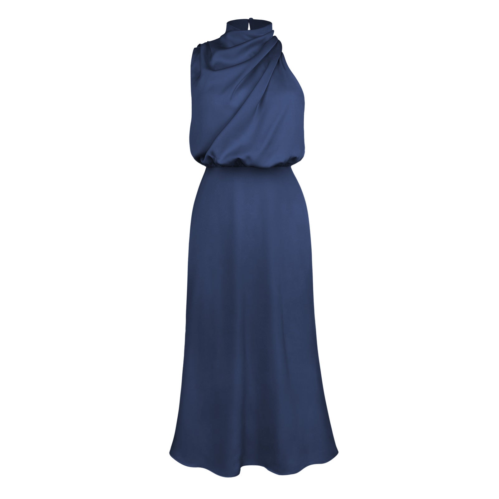 Wholesale  spring and summer hot new high-end satin sleeveless dress elegant